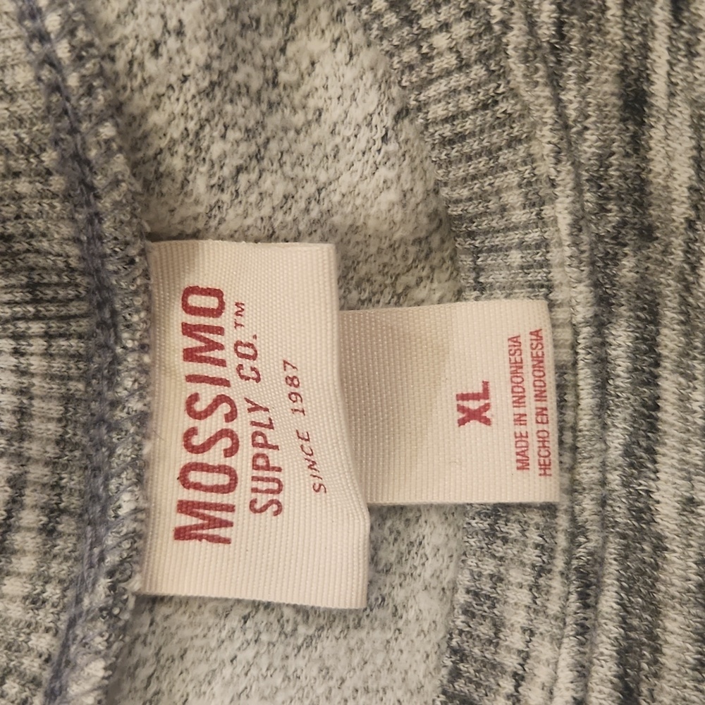 Mossimo Supply Co. Heather Gray Romper with Tricolor Waistband - Picture 2 of 8
